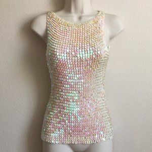 🌶3/$20 Disco Ball Mermaid Blouse Bling! Embroidered Small